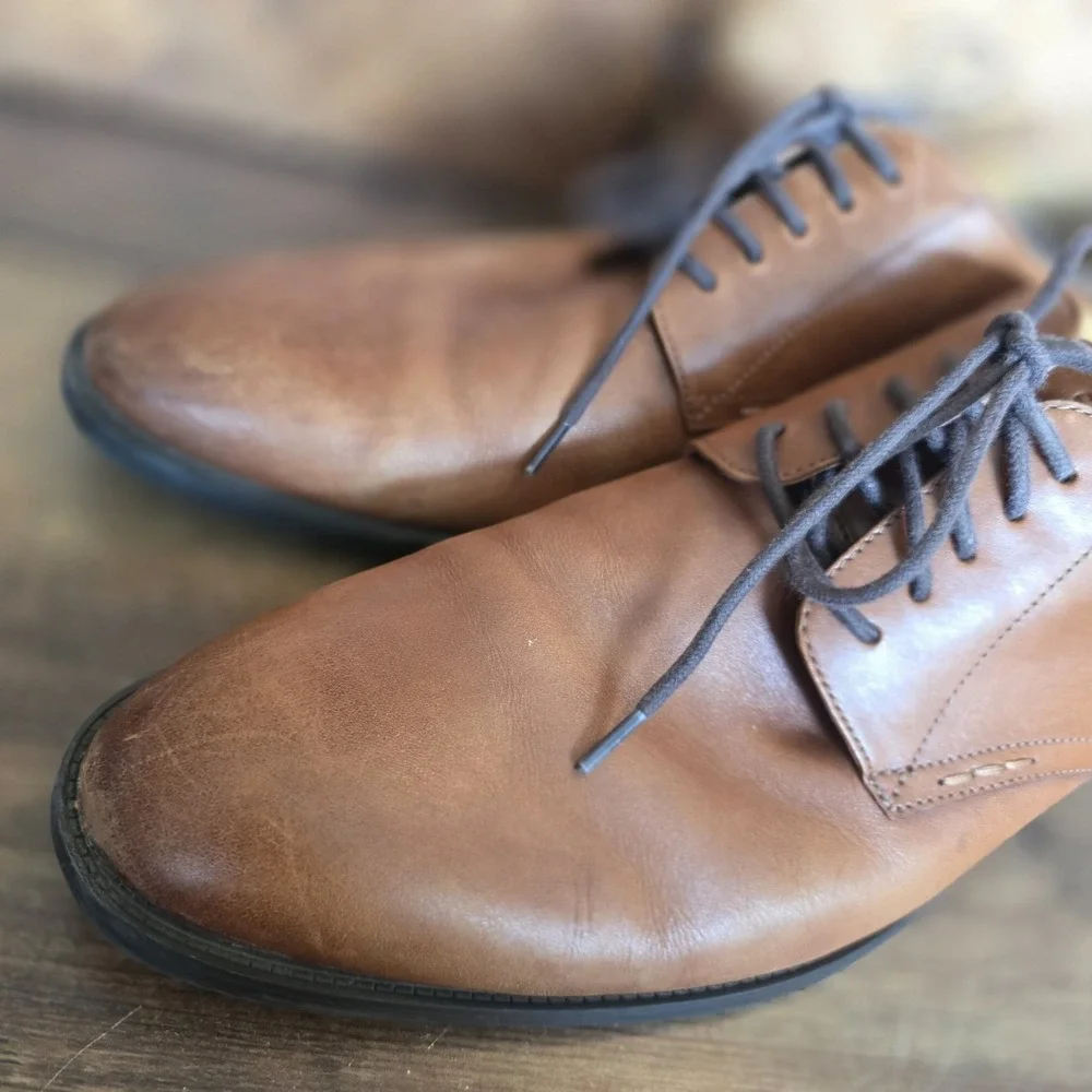 Cole Hann Shoes Men's Size 11 M Light Brown Leather Oxford Lace Up Grand